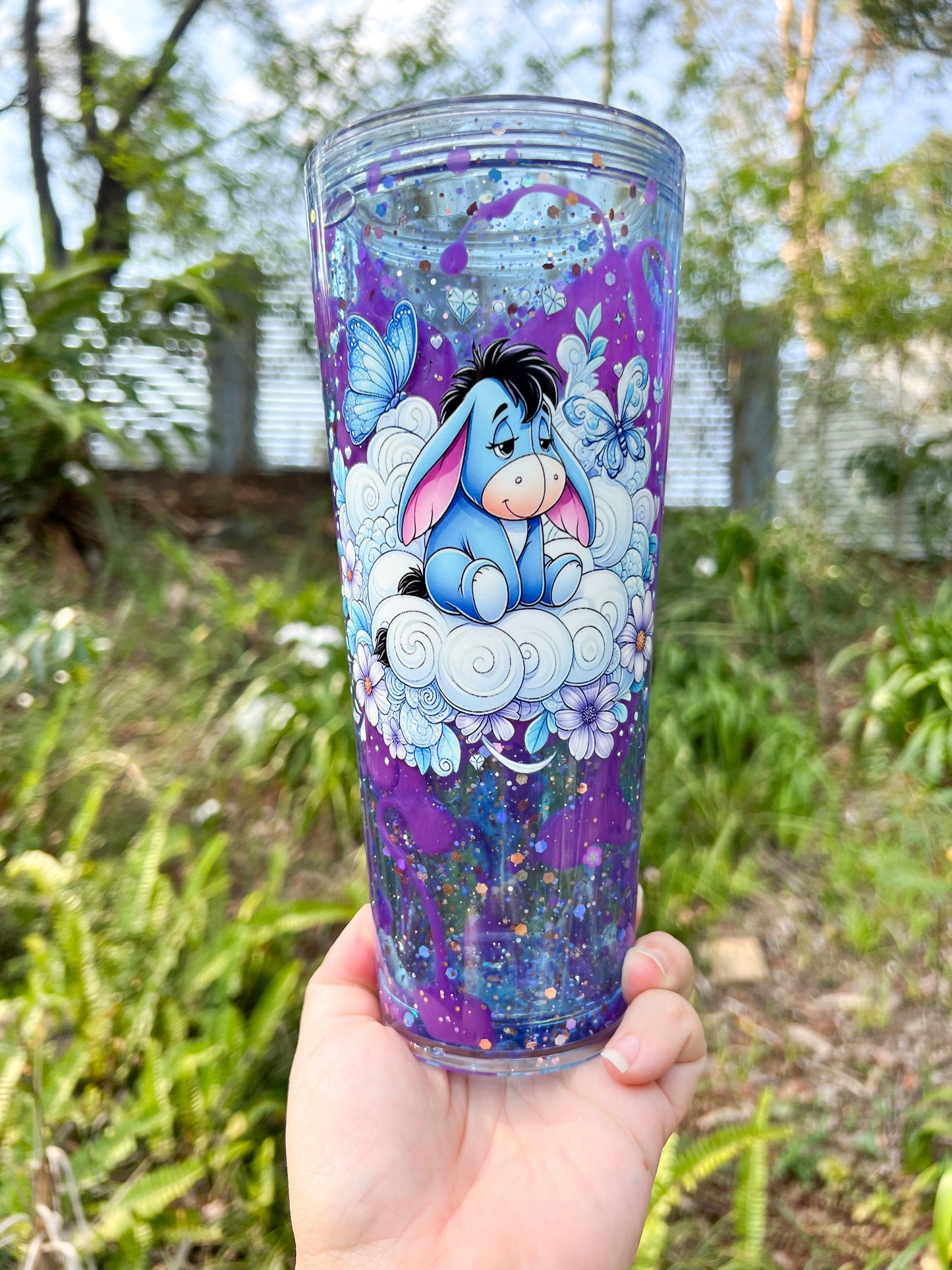 Dreamy Drizzle in the Clouds Lava Drip Tumbler 24oz