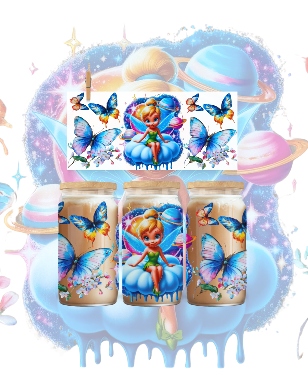 Cosmic Fairy Dreams Wrap - 16oz UV DTF (Copy)