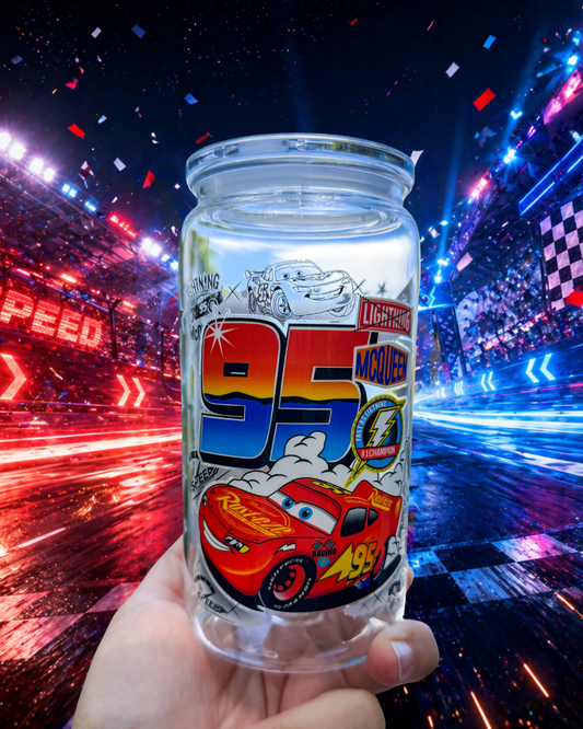 ⚡ Racer #95 Glass Can Tumbler 16oz