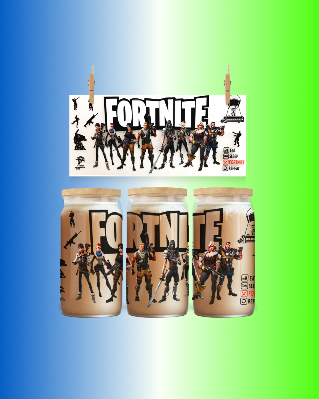 Fortnite – 16oz UV DTF Wrap