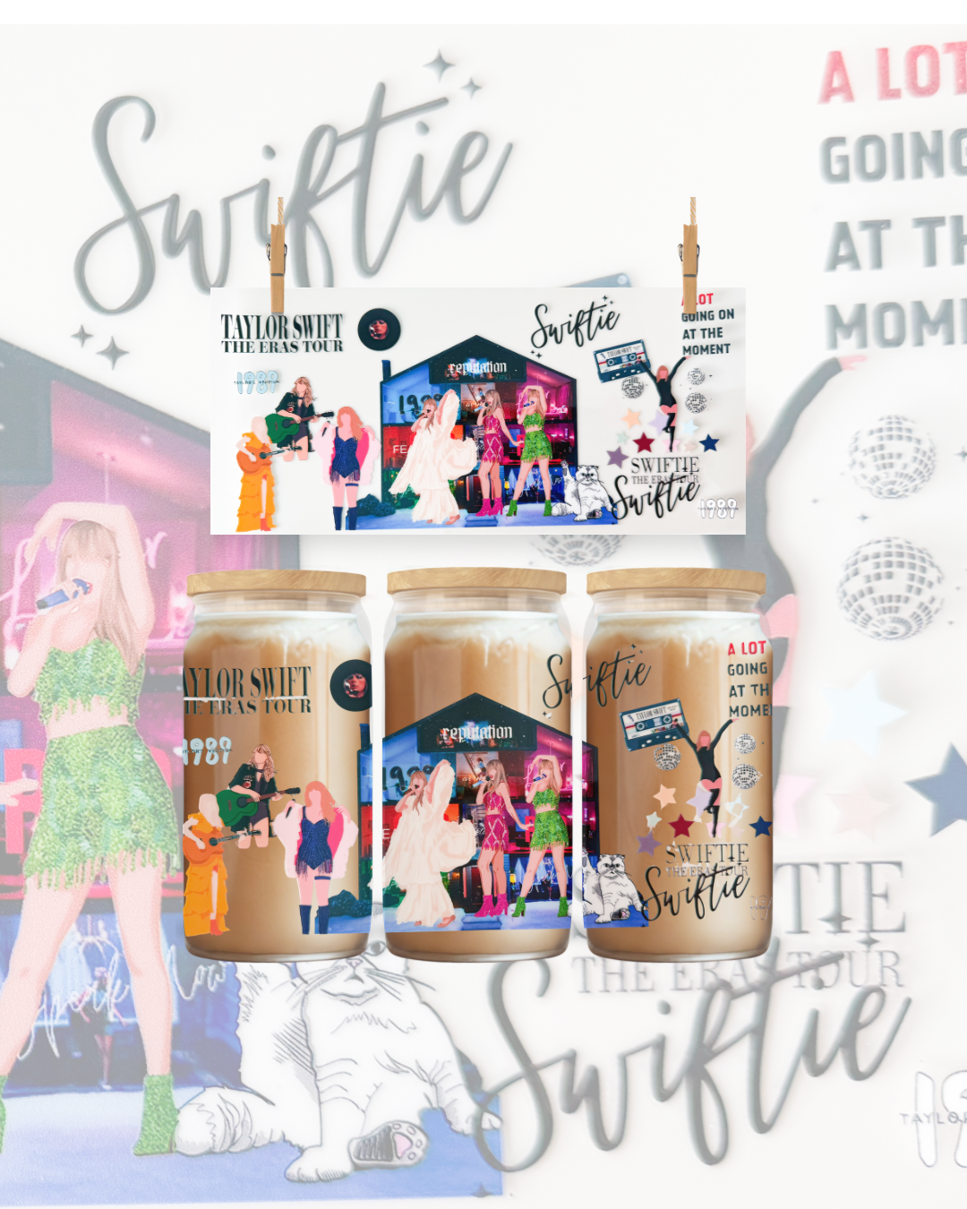 Swiftie Era Brew Wrap – 16oz UVDTF Cup Wrap