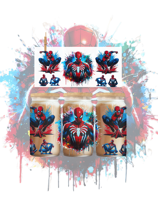 Spider-Man Hero Splash UV DTF Cup Wrap