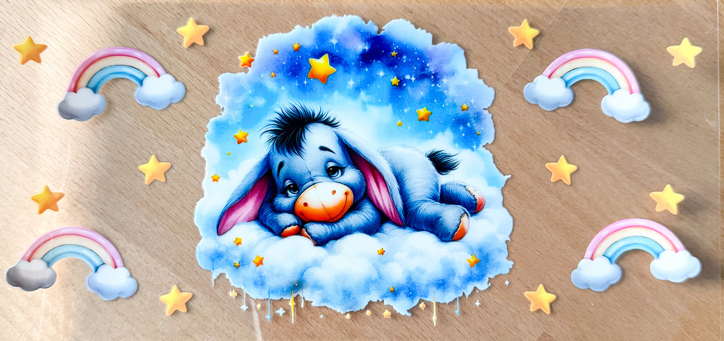 🩵 Sweet Dreams Donkey UV DTF Cup Wrap – 16oz ⭐