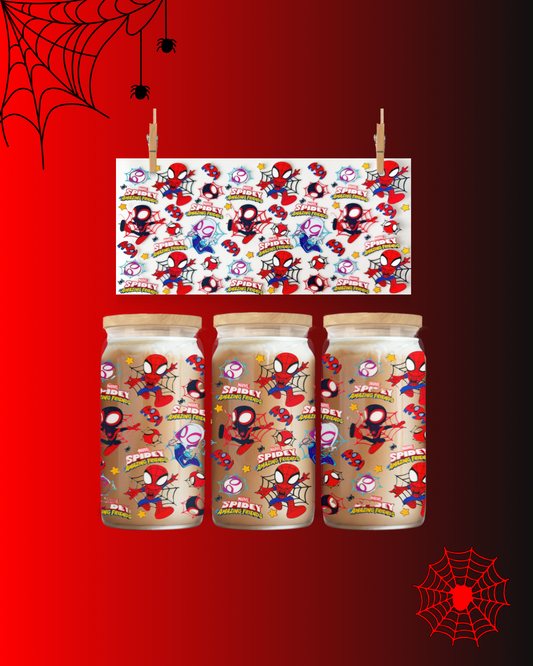 Web Slinger Brew Wrap – 16oz UVDTF Cup Wrap