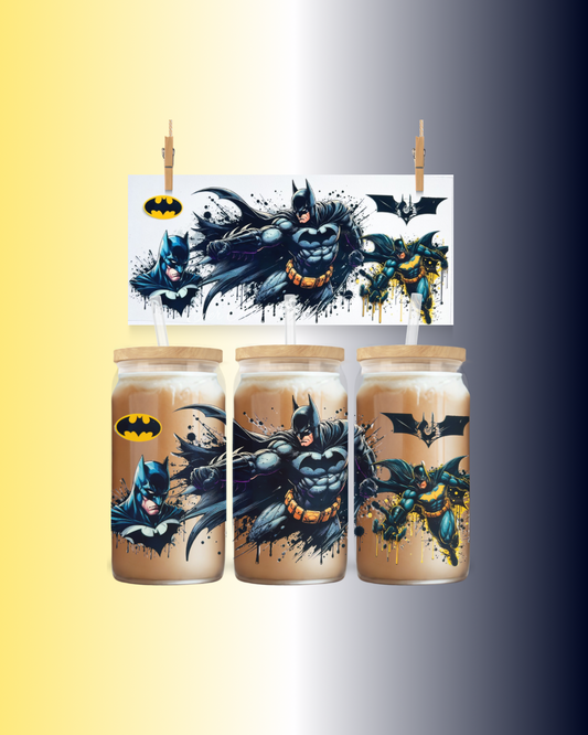 Hero with a black cape - 16oz UVDTF Wrap