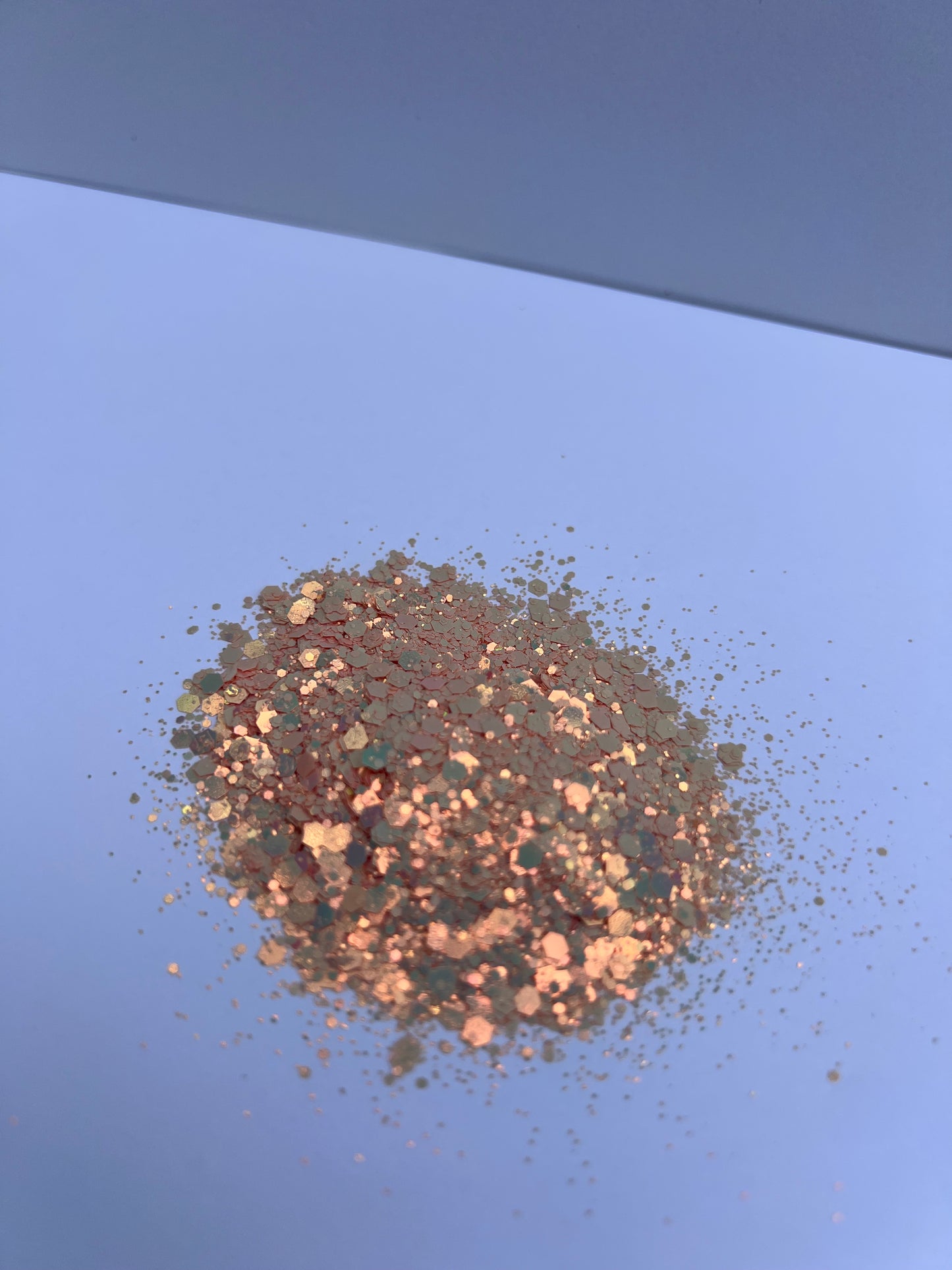 Golden Peach Fizz – Iridescent Chunky Glitter Mix