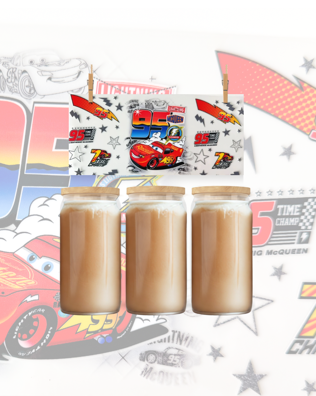 McQueen 95 UV DTF 16oz cup wrap