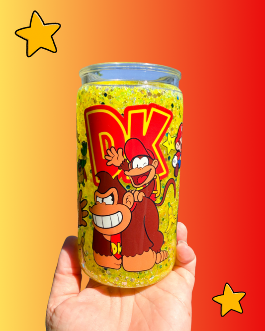 Banana Boss Gaming Yellow 16oz Glitter Cup (Nostalgia Edition)
