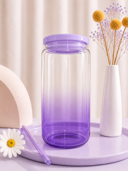 16oz Ombré Glass Can