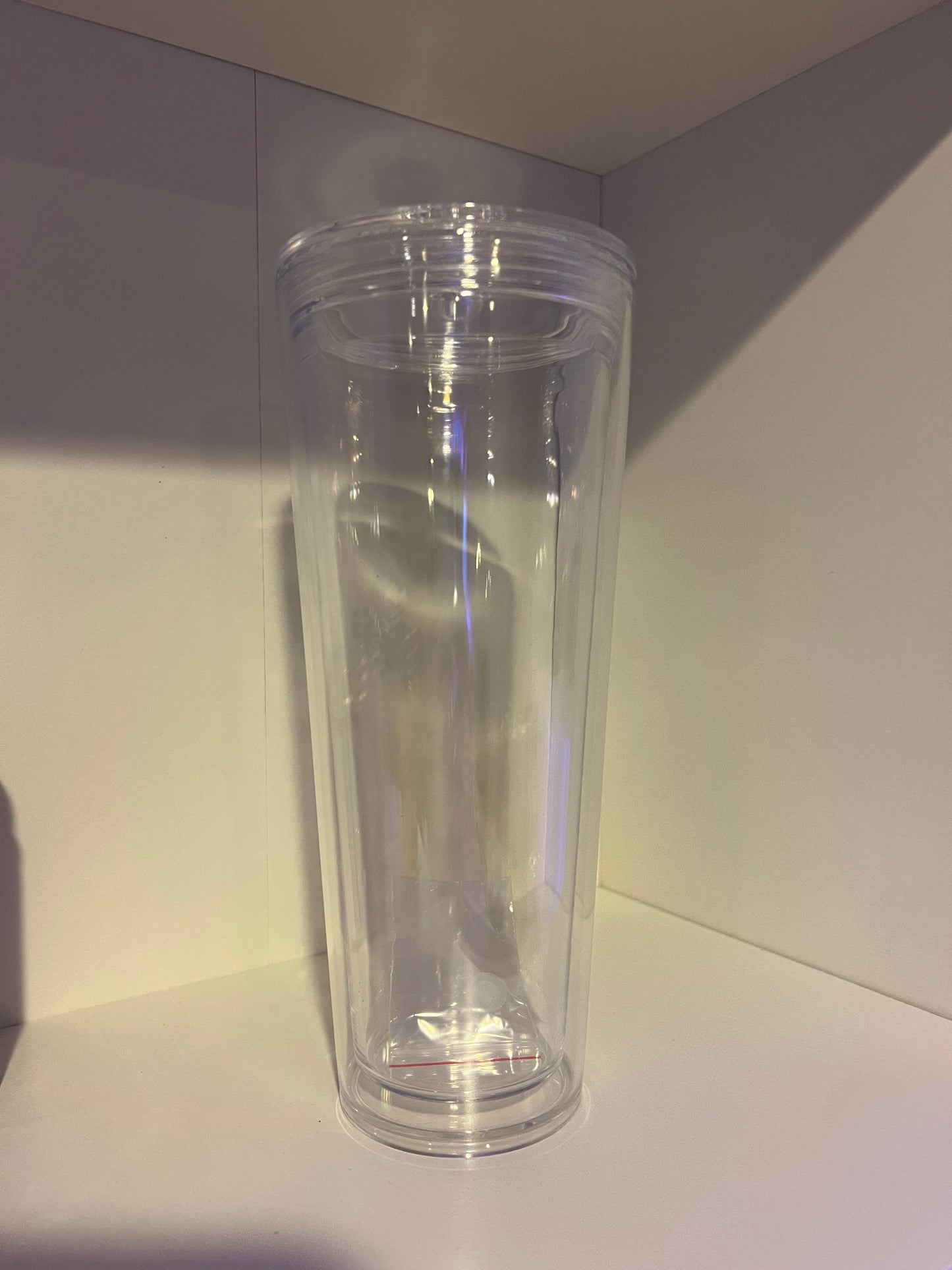 24oz Custom Snow Globe Stadium Tumbler – Glitter Cup with Straw & Lid