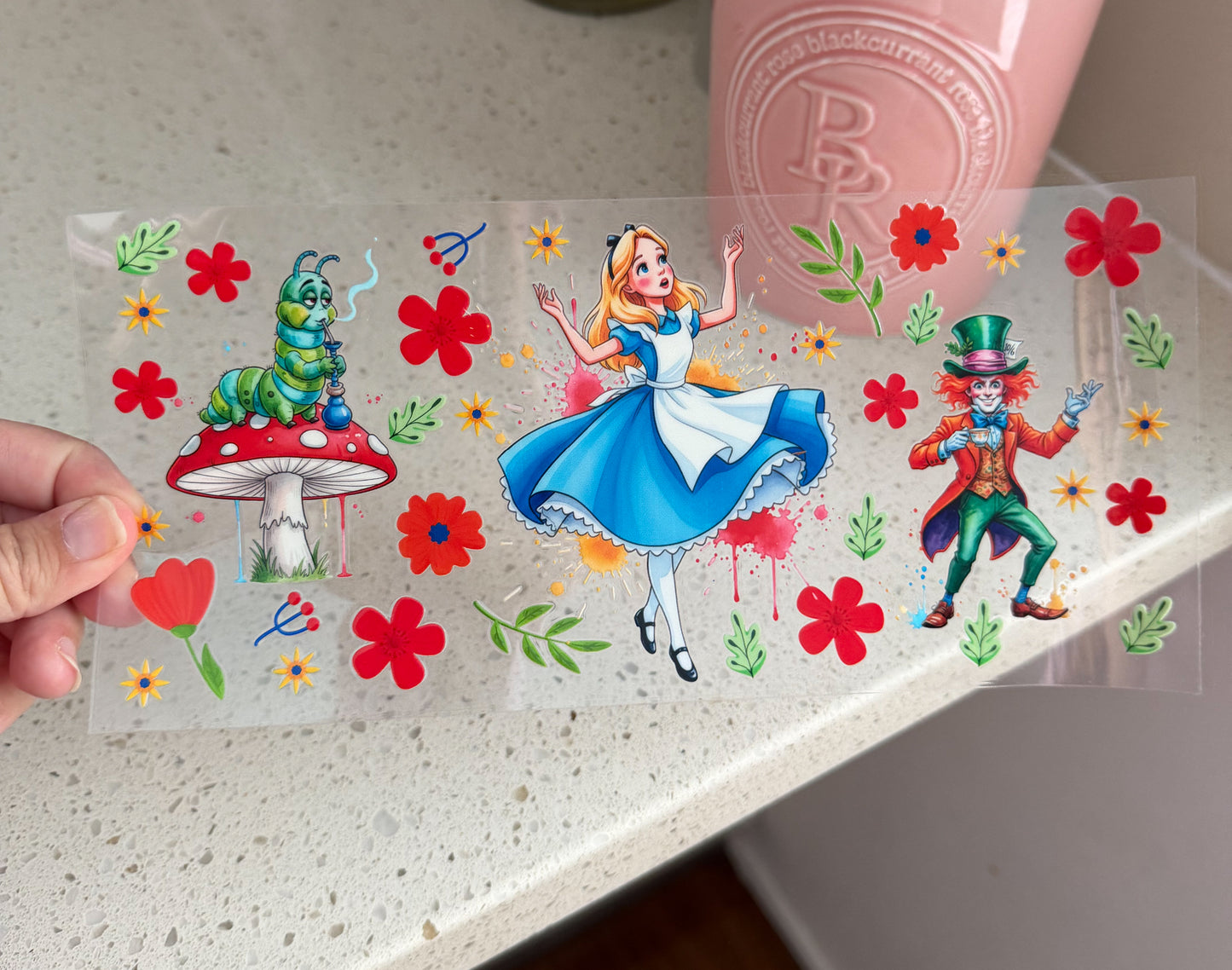 Wonderland Tea Party UV DTF Cup Wrap