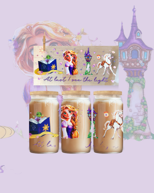 Enchanted Tower Princess UV DTF Cup Wrap