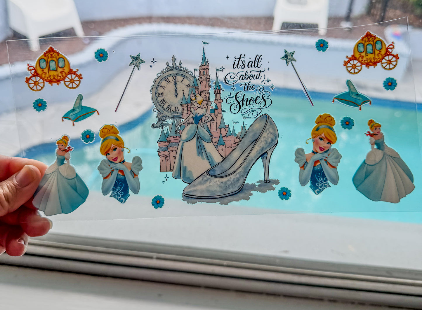 Glass Slipper Fairytale UV DTF Cup Wrap