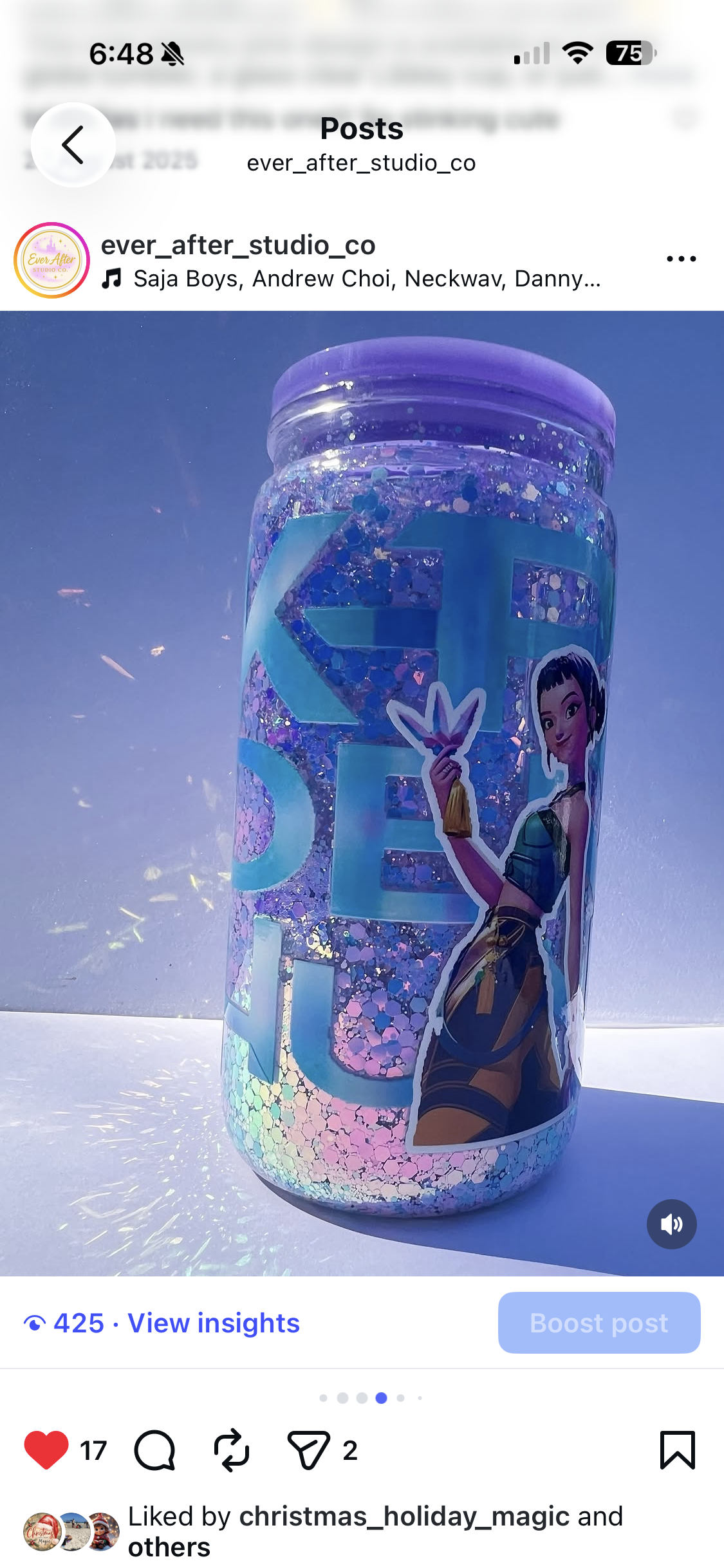 Hunters Inspired Snow Globe Tumbler