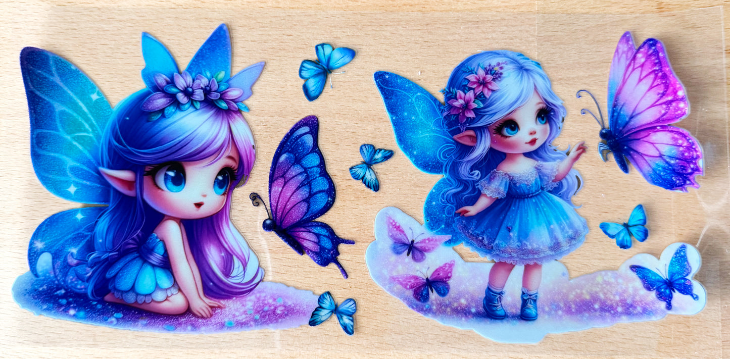 ✨ Enchanted Blue Fairy UV DTF Cup Wrap