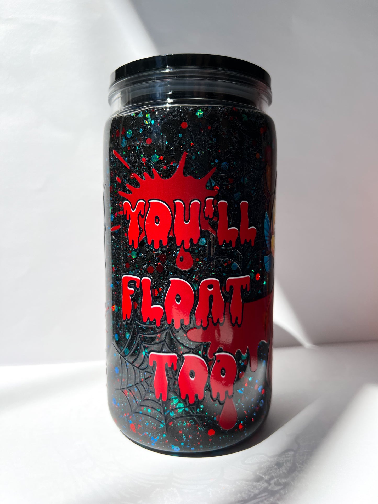 A Horror Mermaid Tumbler – Glitter Snow Globe Cup