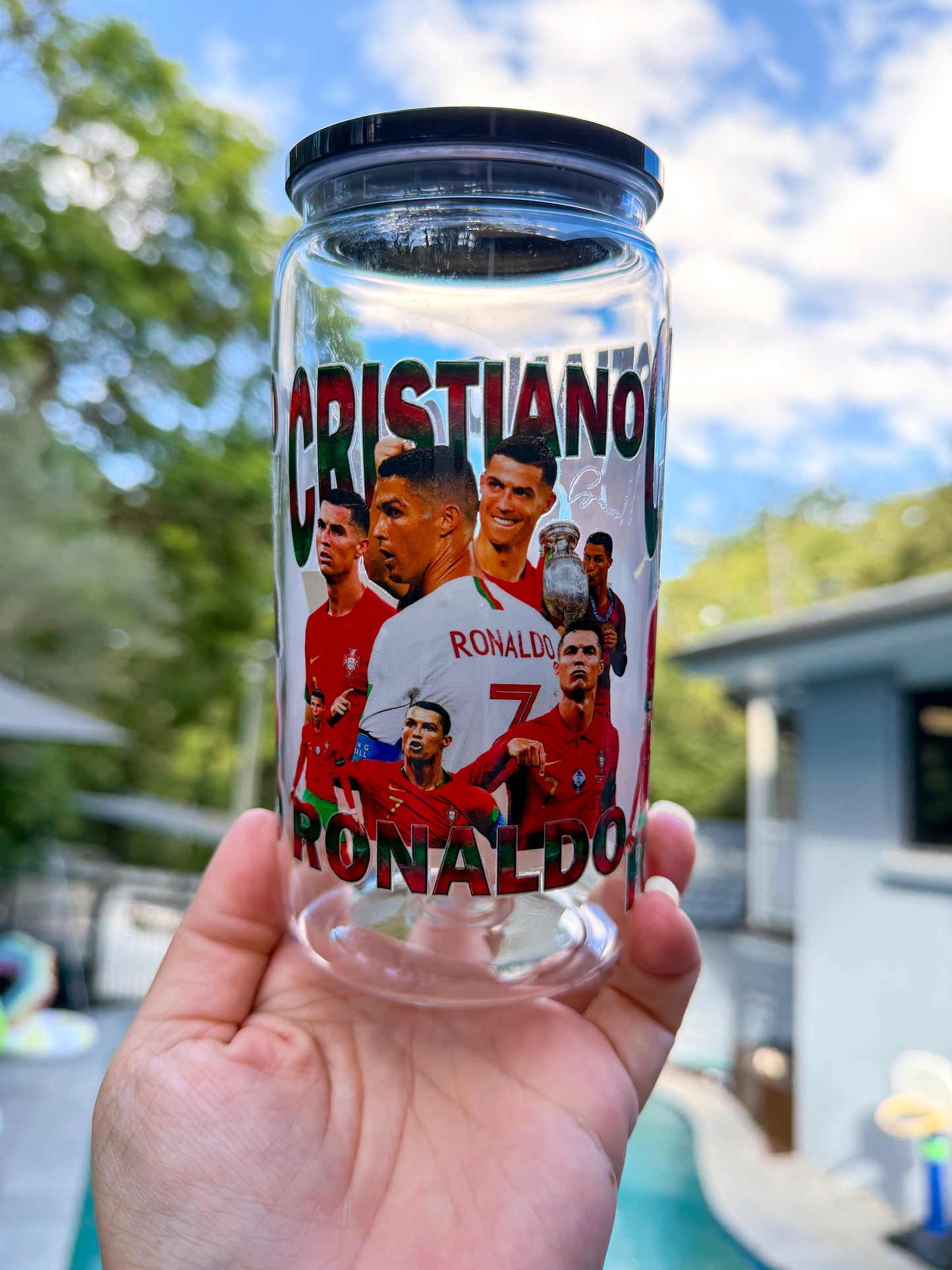 ⚽🔴 CR7 Legend Acrylic Tumbler 16oz