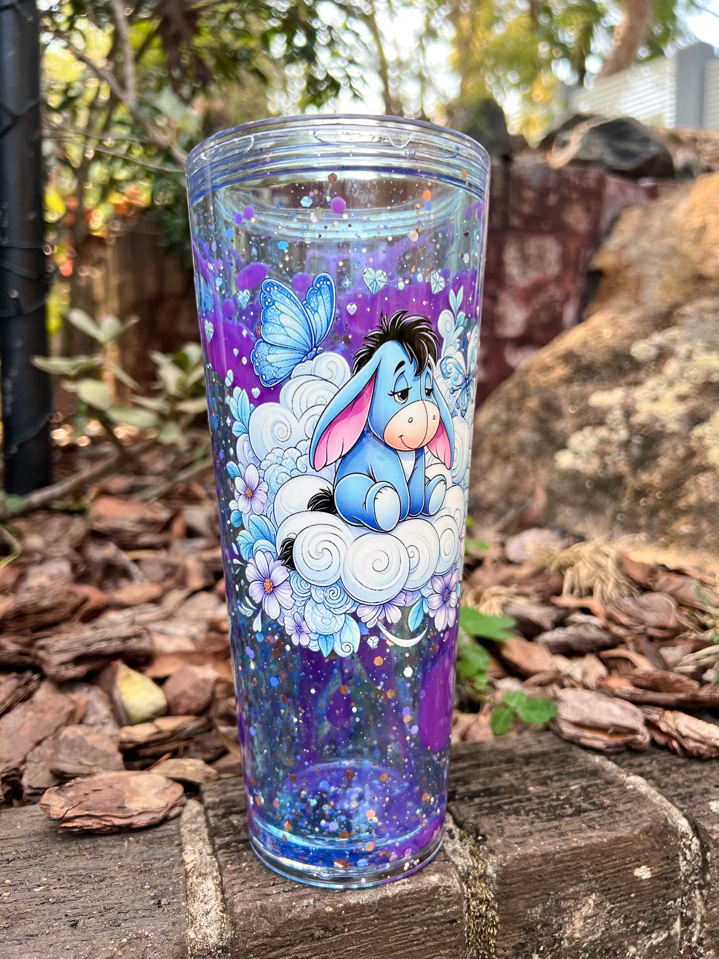Dreamy Drizzle in the Clouds Lava Drip Tumbler 24oz