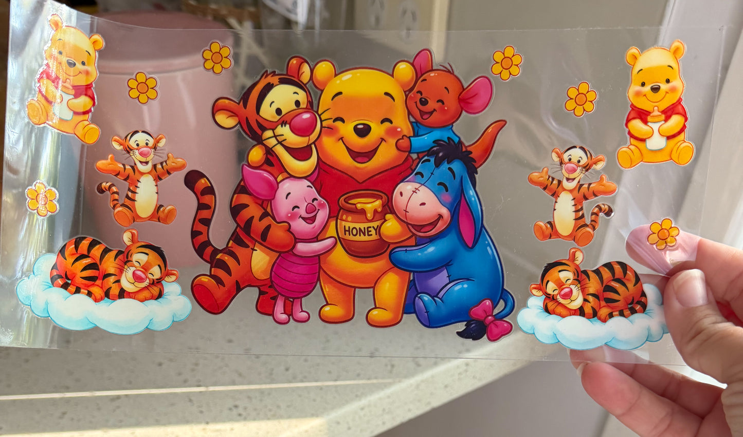 Pooh and Friends Wrap - 16oz UV DTF (Copy 2)