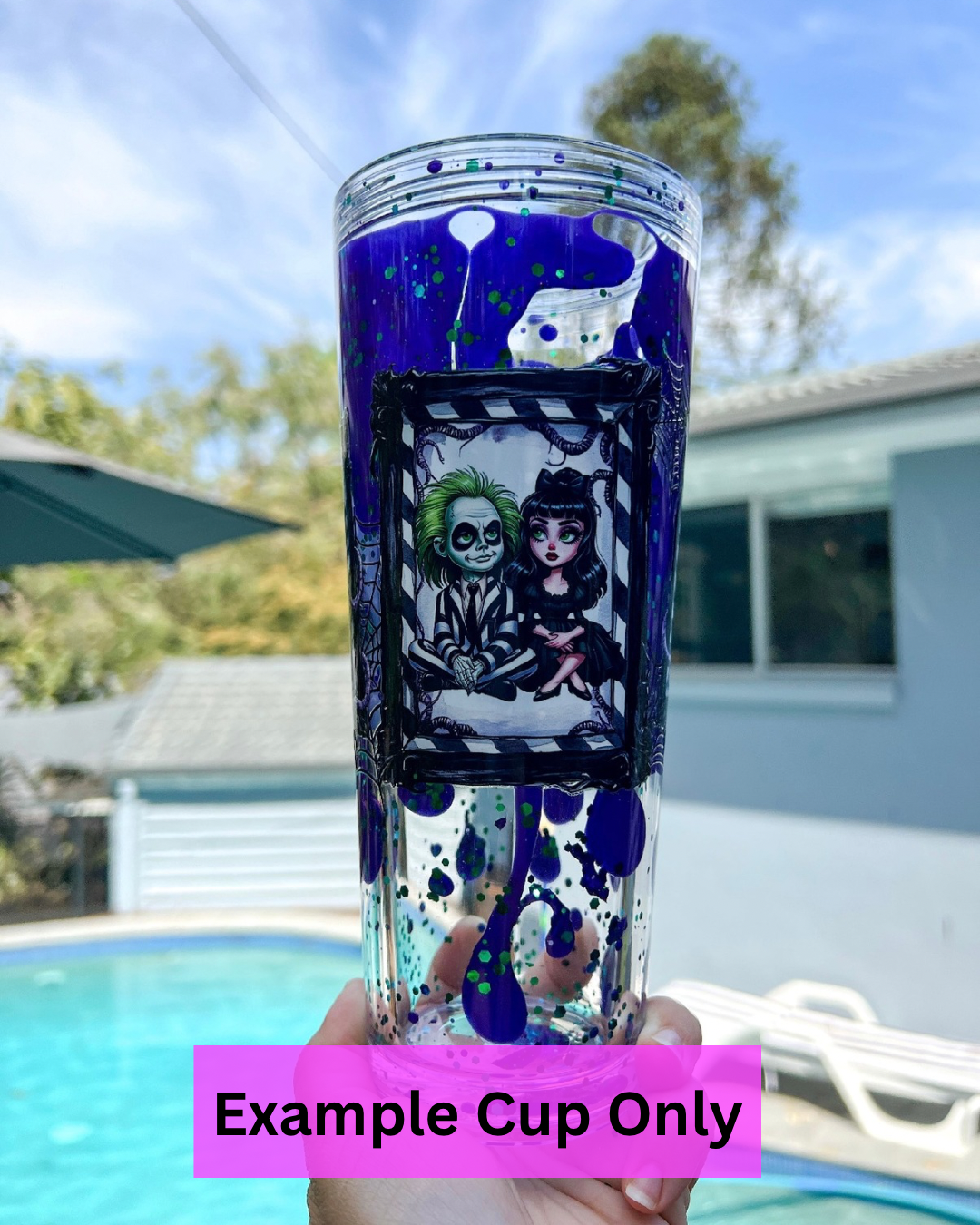 💜 Bettlejuice Gothic Frames 16oz UVDTF Wrap