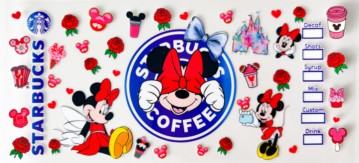 Cafe Cutie Mouse – UV DTF 16oz Cup Wrap
