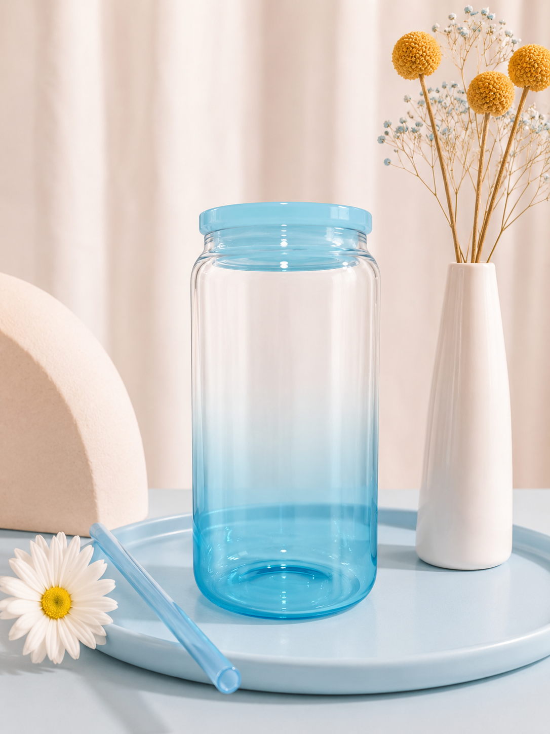 16oz Ombré Glass Can