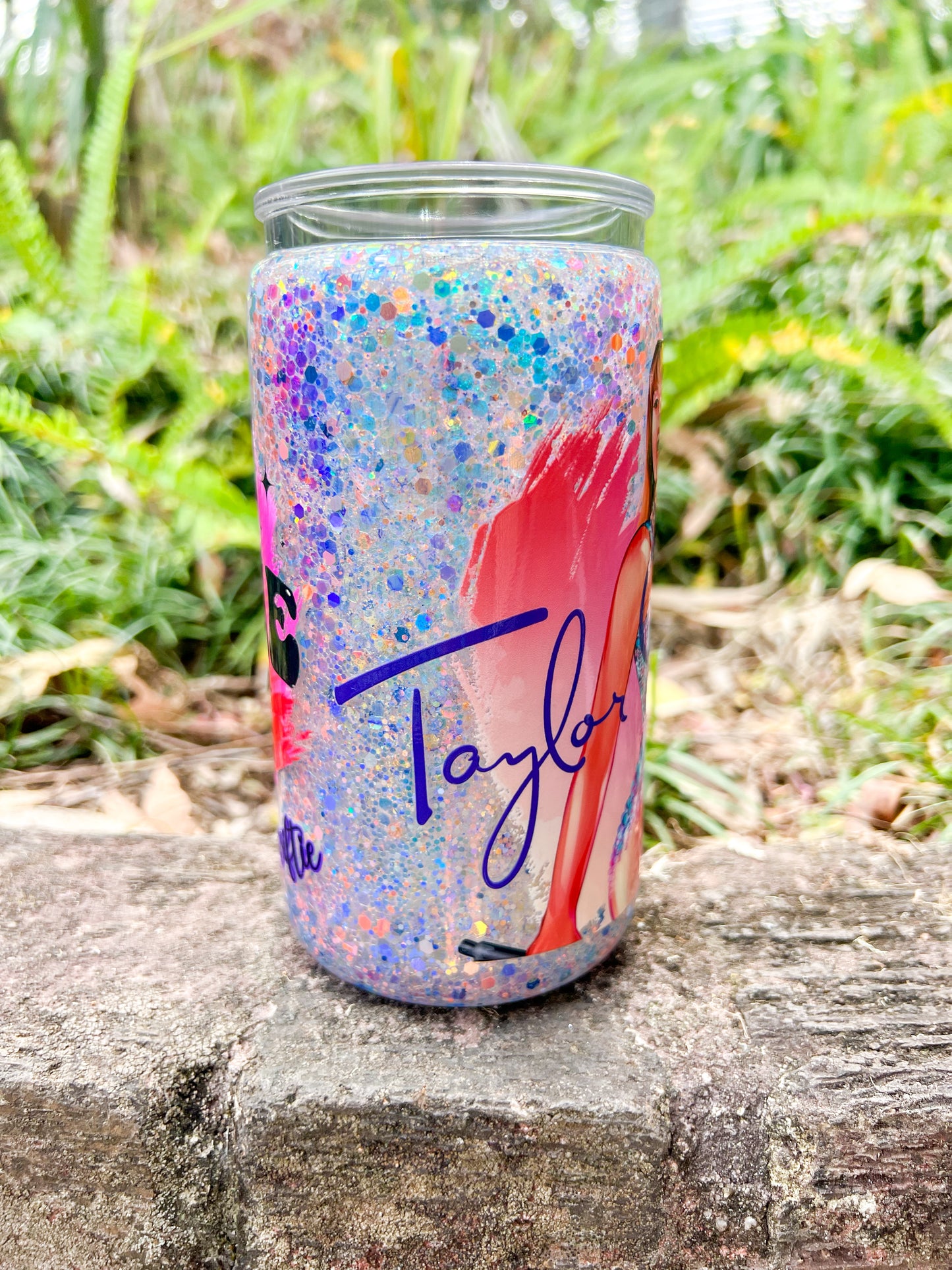 The Eras Icon Glitter Snow Globe Cup 16oz Acrylic