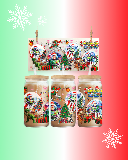 Toy Christmas Party UV DTF Cup Wrap – to suit 16oz tumbler