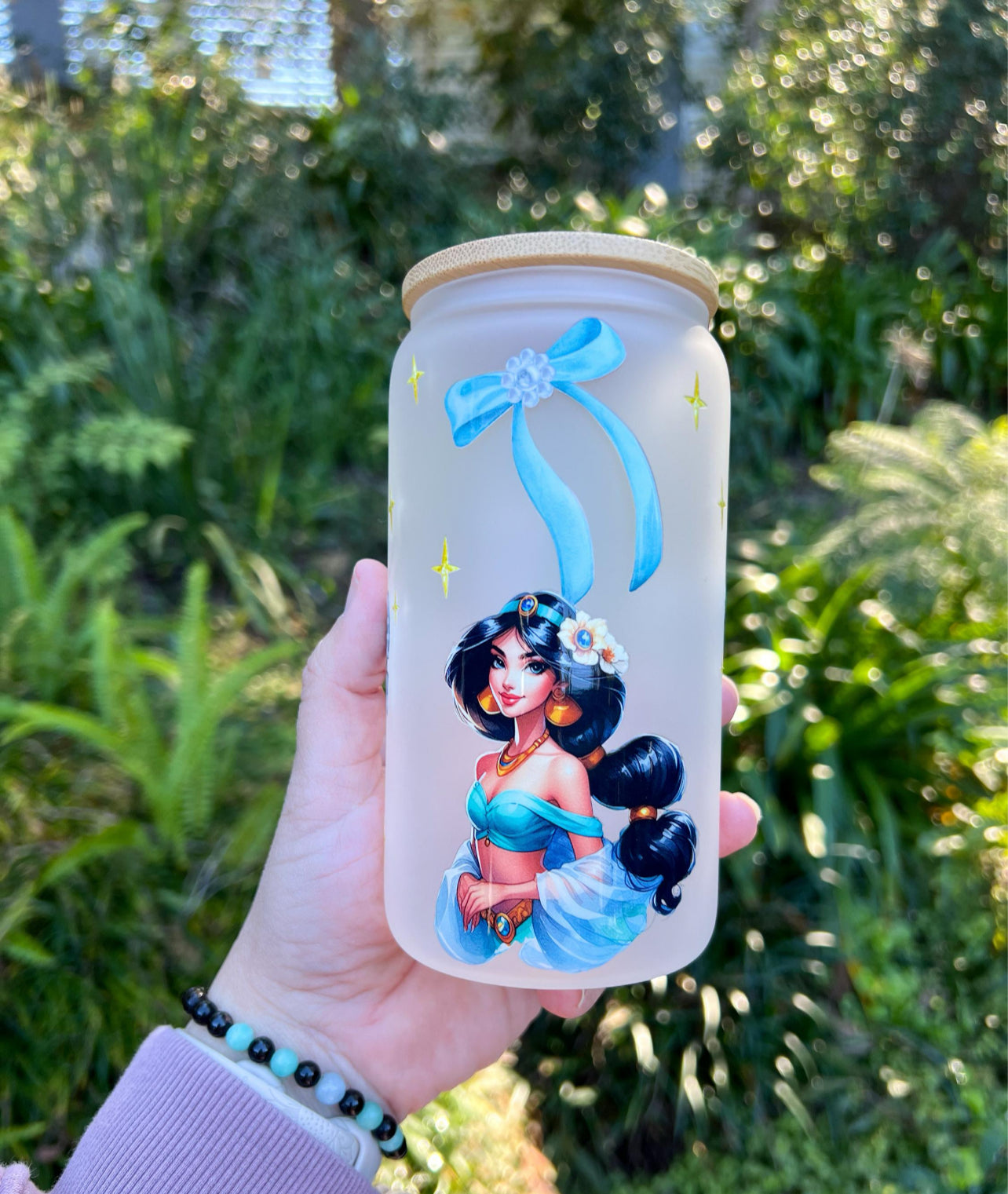 Princess Frosted Glass Tumbler 16oz