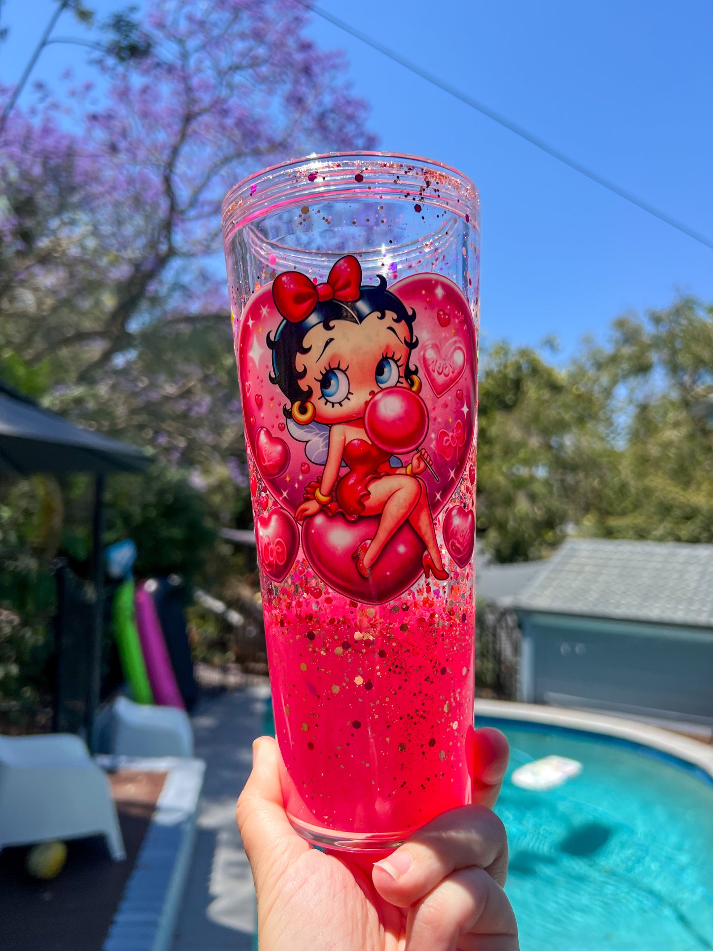 Betty Boop Lava Drip Tumbler – Pink Passion Edition Cup 24oz MADE TO ORDER