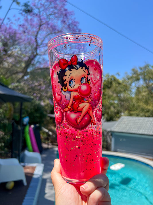 Betty Boop Lava Drip Tumbler – Pink Passion Edition Cup 24oz MADE TO ORDER