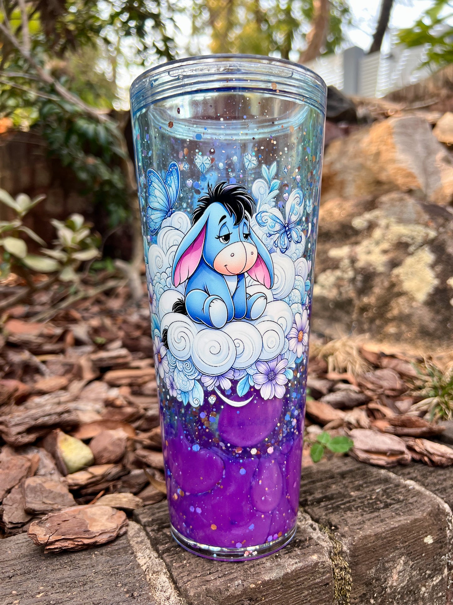 Dreamy Drizzle in the Clouds Lava Drip Tumbler 24oz