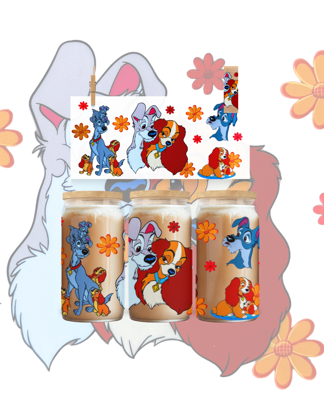 ❤️ Timeless Tails UV DTF Cup Wrap – 16oz
