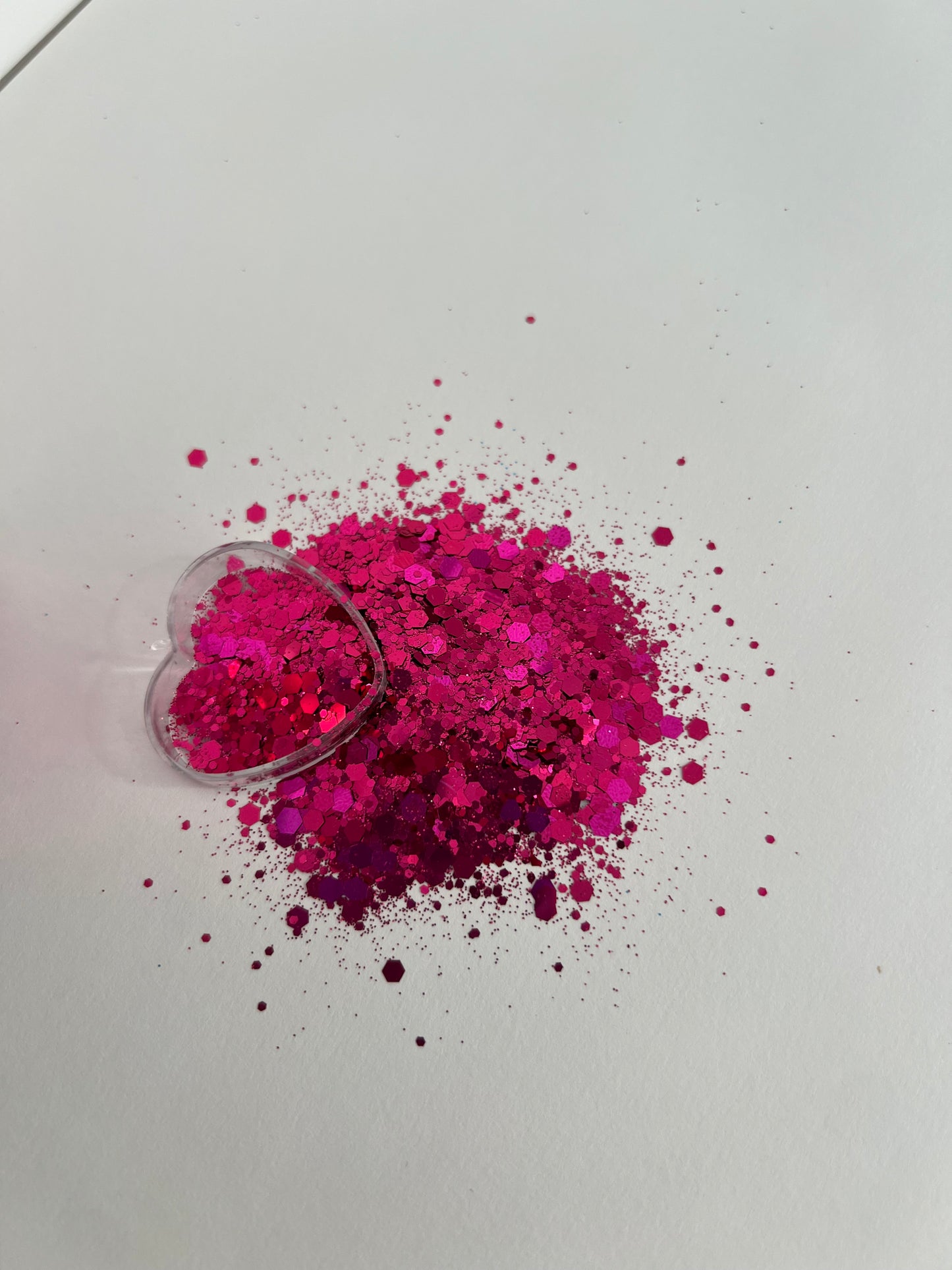 Raspberry Crush - Deep Pink Glitter
