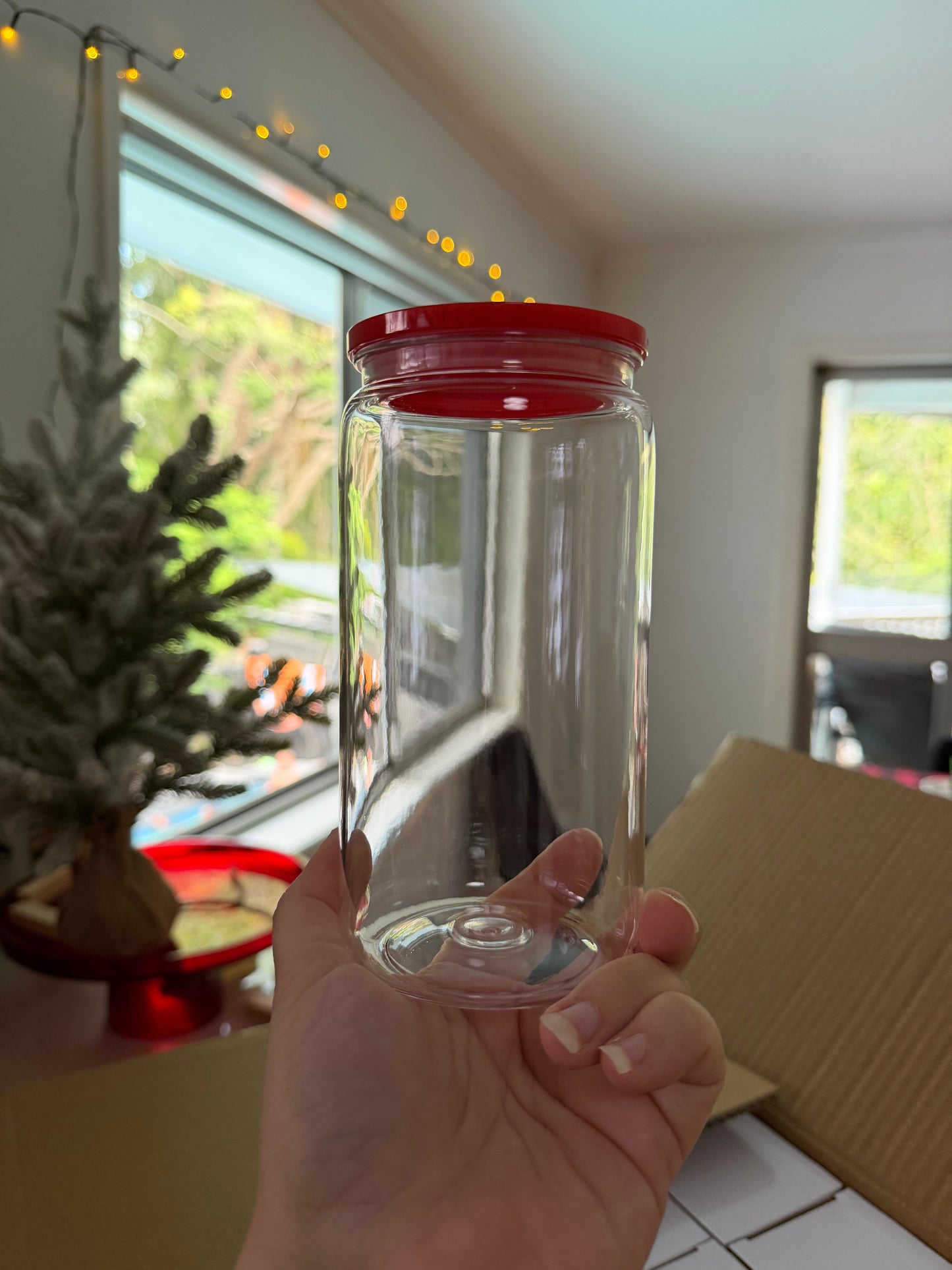 Acrylic 16oz Cup with colour lid.