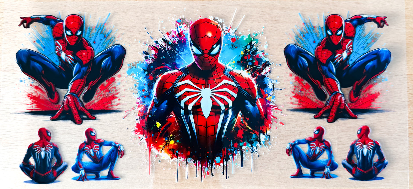 Comic Hero UV DTF Tumbler Wrap