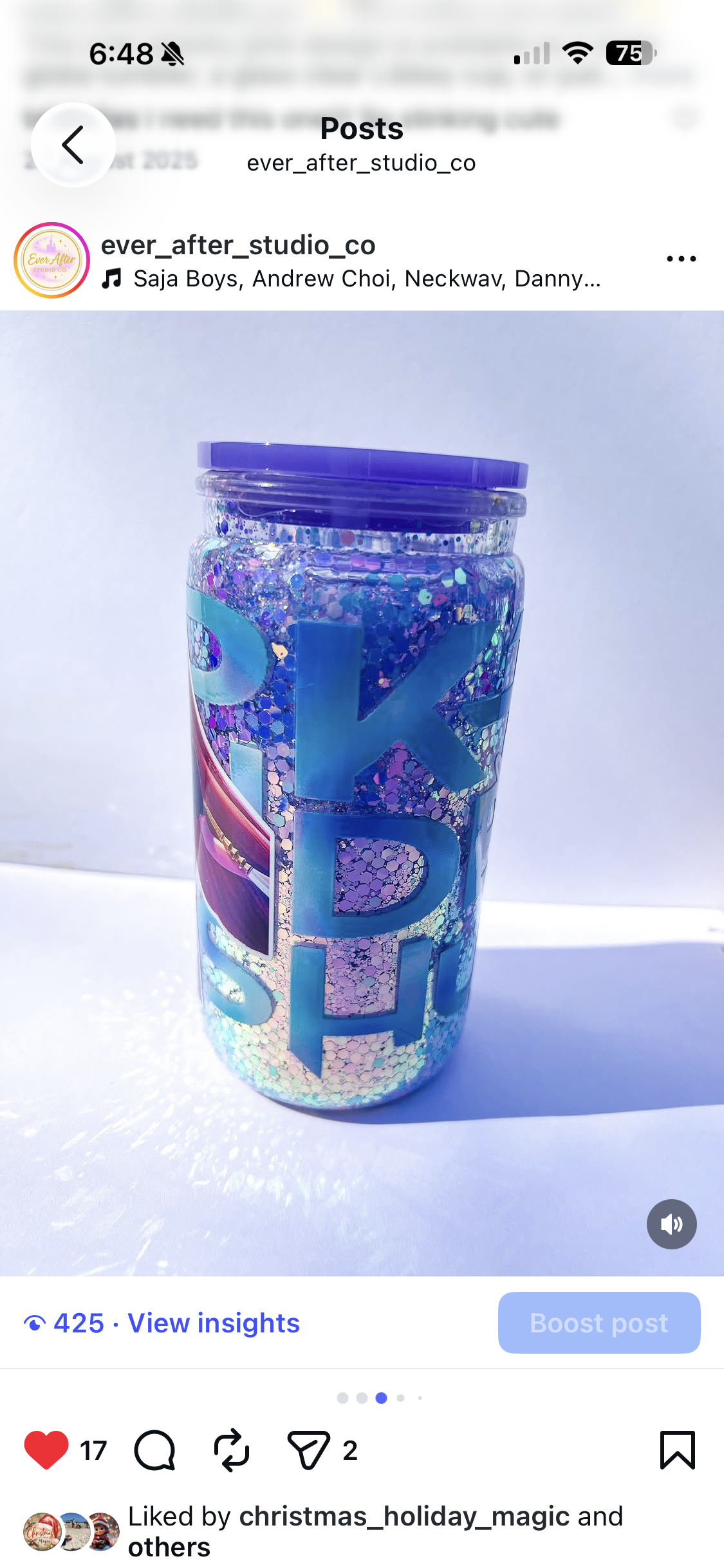 Hunters Inspired Snow Globe Tumbler