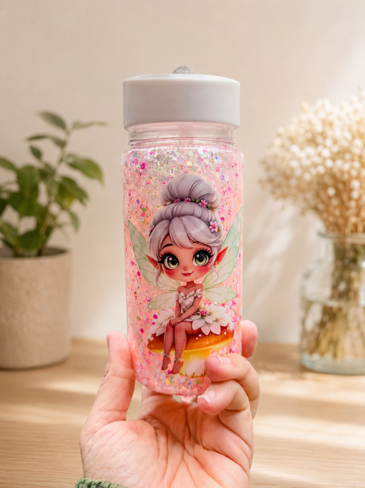 Blossom Fairy Kids Bottle – 10oz Magical Glitter Drink Bottle