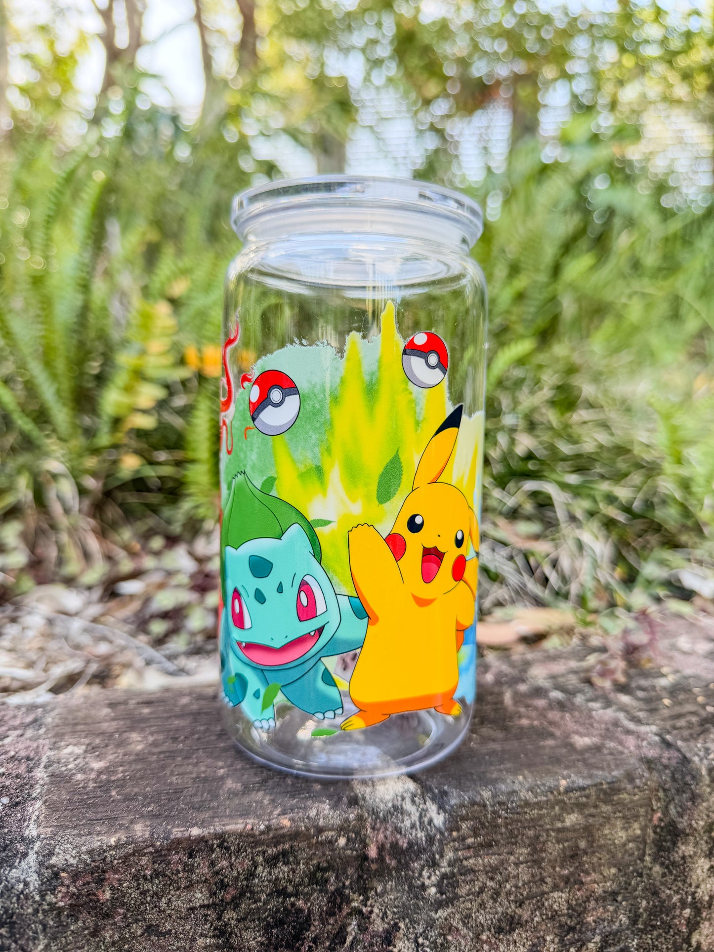 ⚡ Fire, Spark & Leaf Acrylic Tumbler 16oz