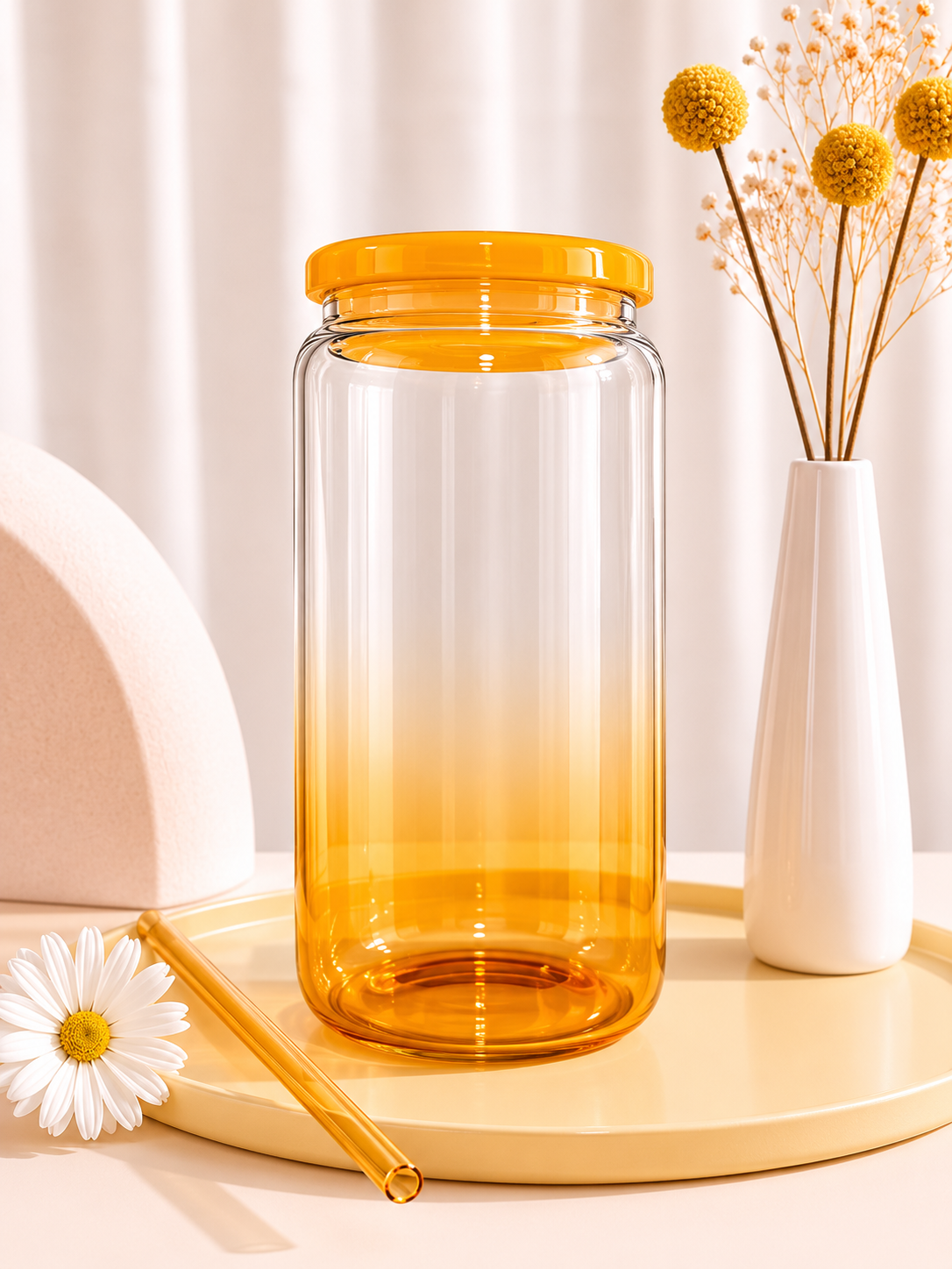 16oz Ombré Glass Can