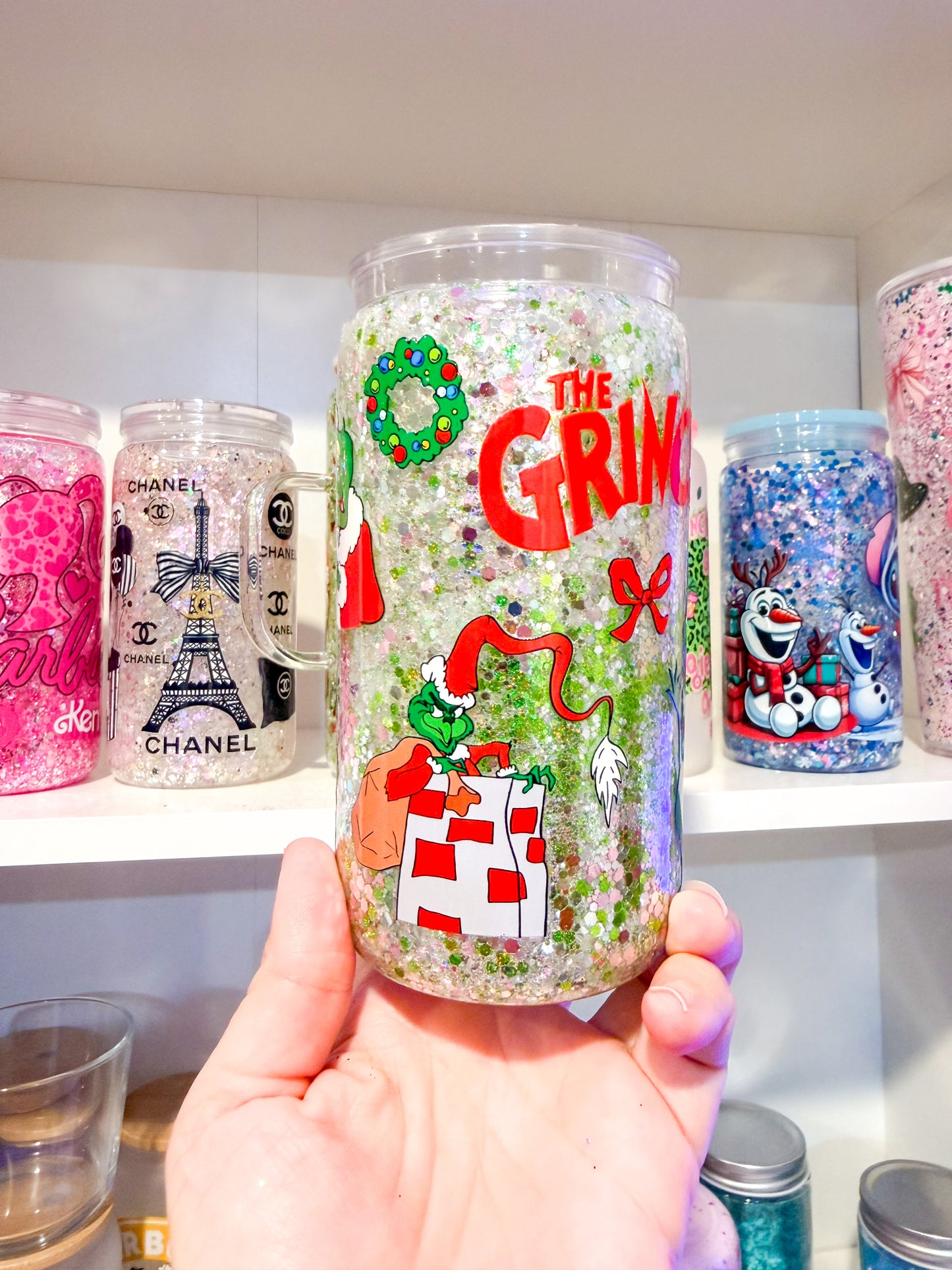 Holiday Green Grump 16oz Snow Globe