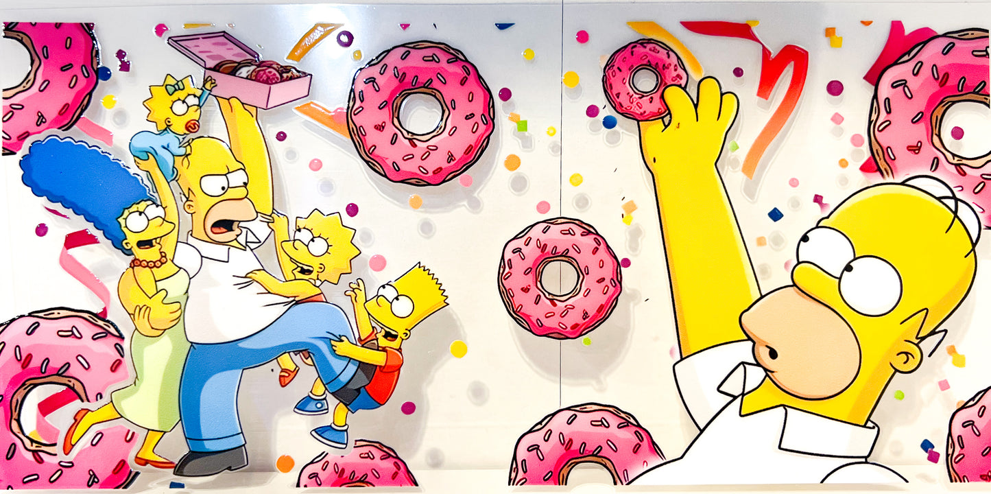 The Simpsons Donut Love UV DTF Wrap – to suit 16oz