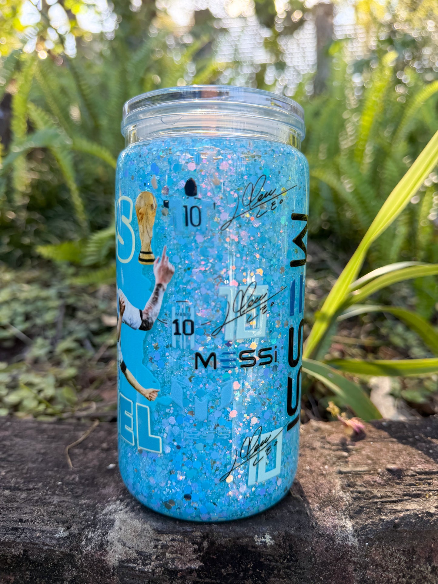 Argentina Football 16oz Snow Globe Cup