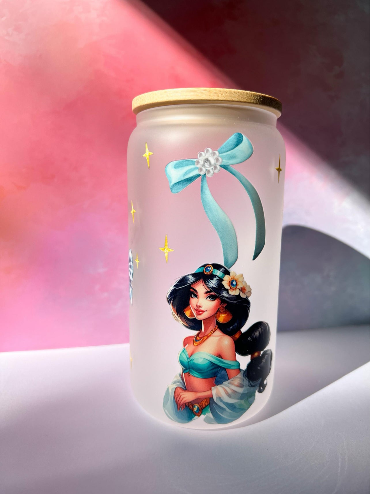 Princess Frosted Glass Tumbler 16oz