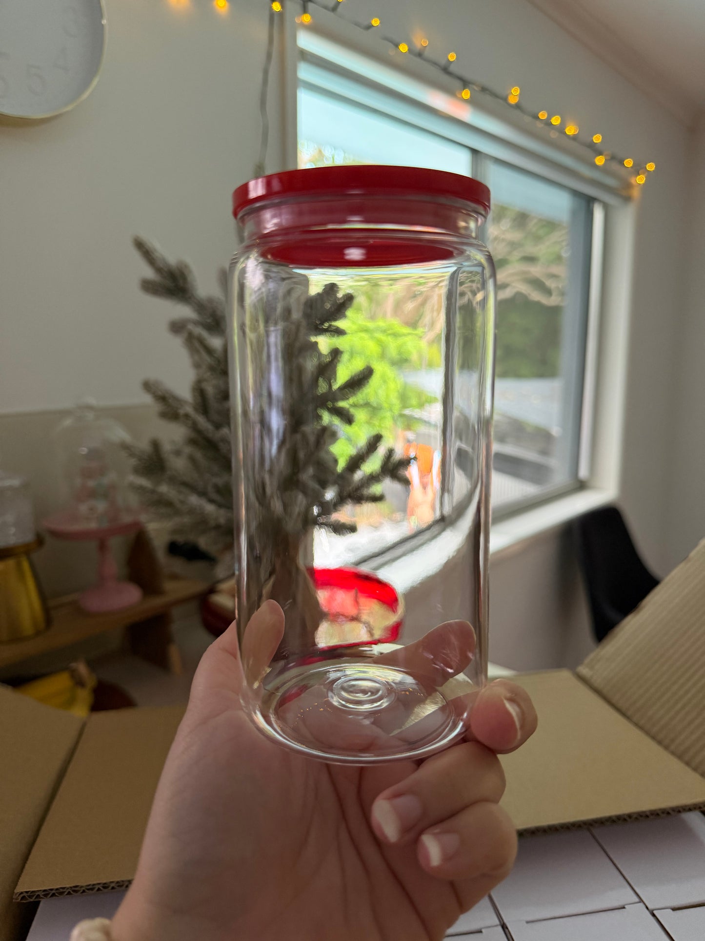 Acrylic 16oz Cup with colour lid.