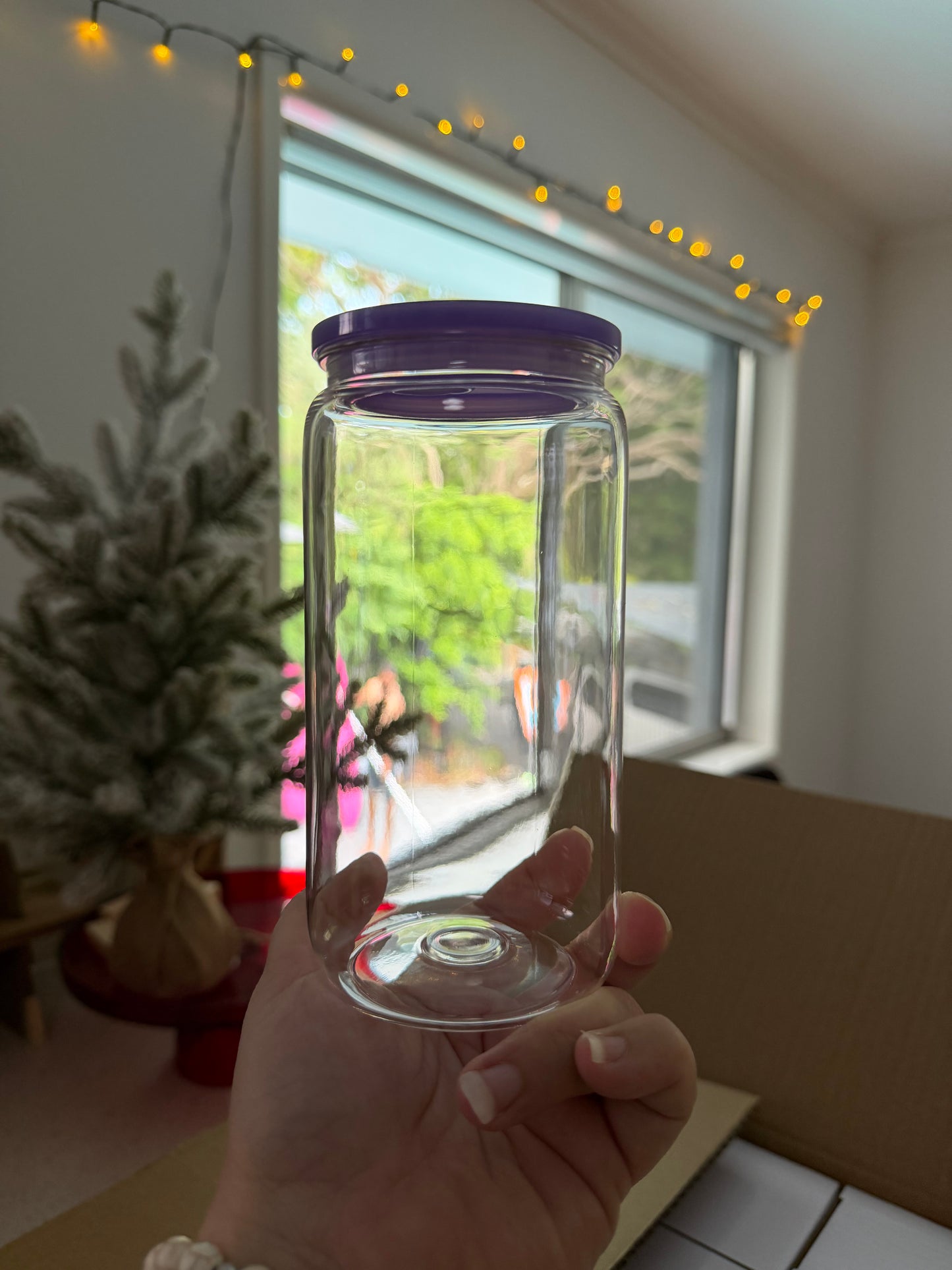 Acrylic 16oz Cup with colour lid.
