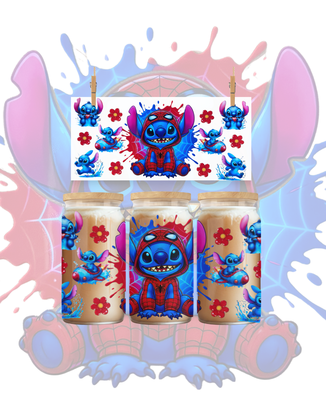 🌴 Aloha Hero Adventure UV DTF Cup Wrap – 16oz
