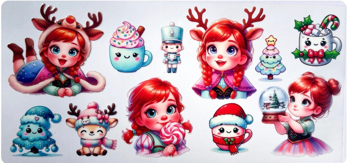 ❄️ Little Snow Girl - UV DTF CUP WRAP