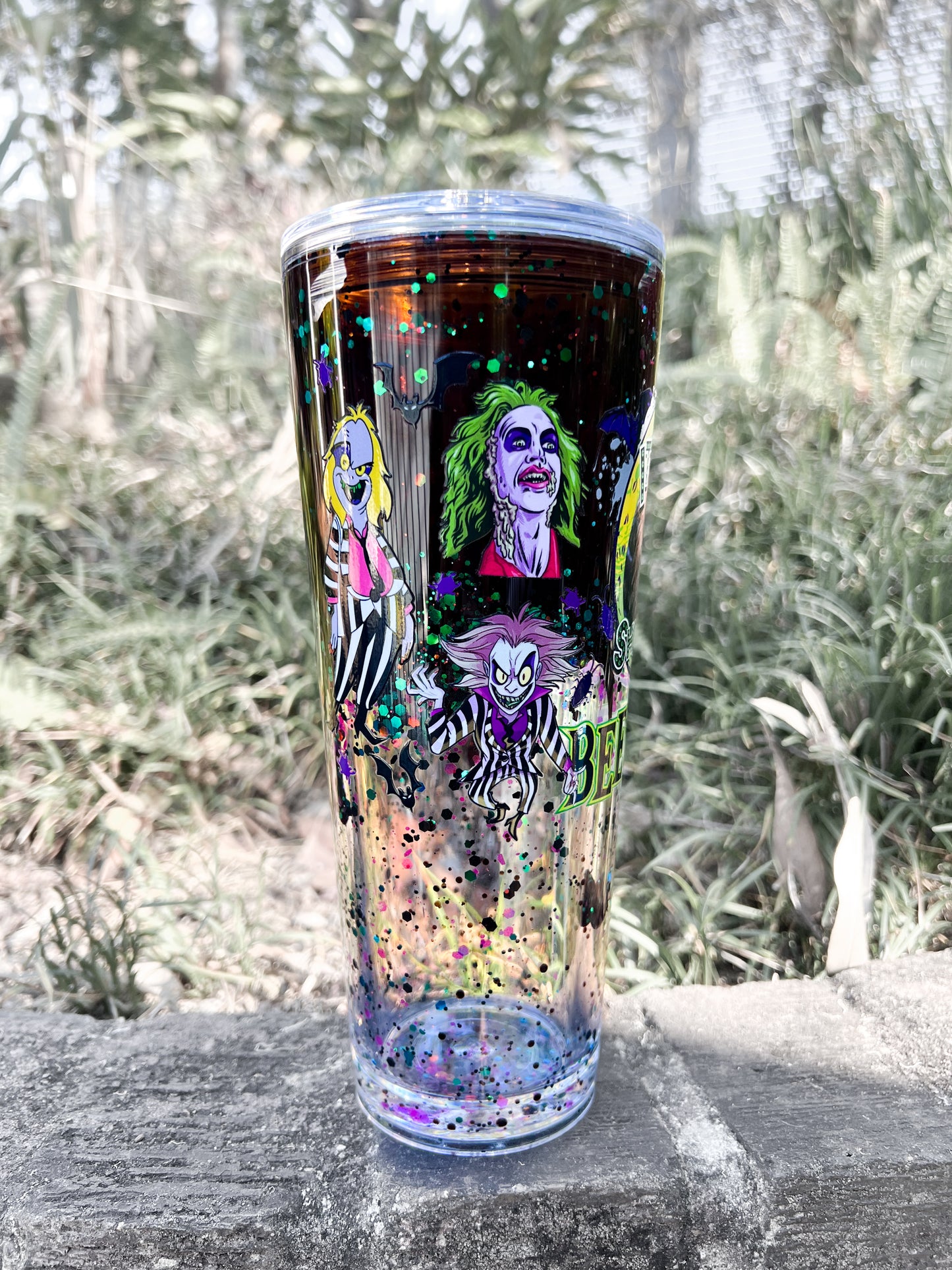 It’s Showtime! 24oz Lava Drip Acrylic Snow Globe Cup
