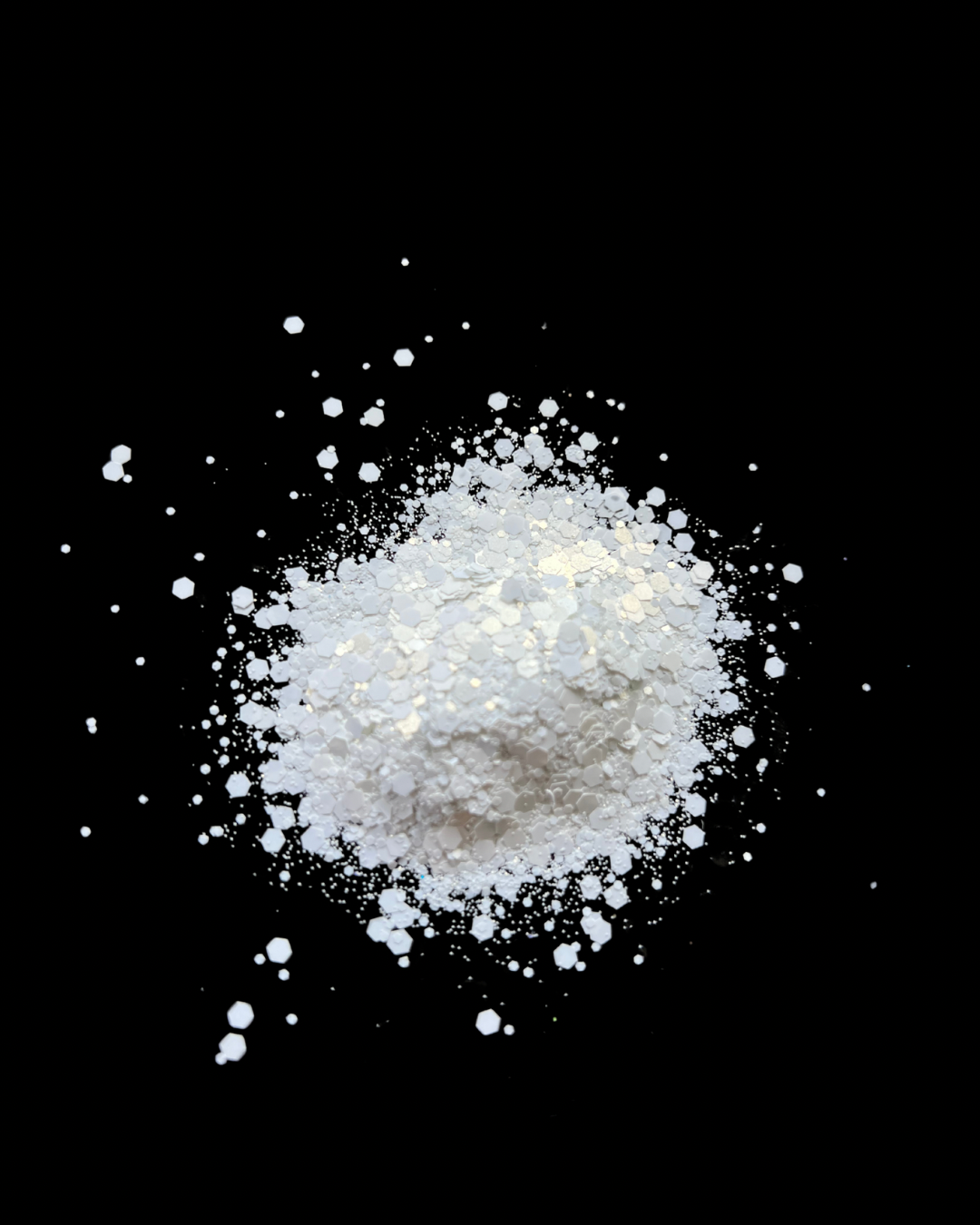 Frosted Pearl – Soft Matte White Glitter (25g)